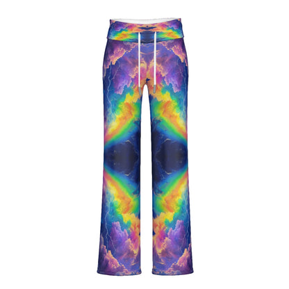 Women's High-waisted Straight-leg Trousers