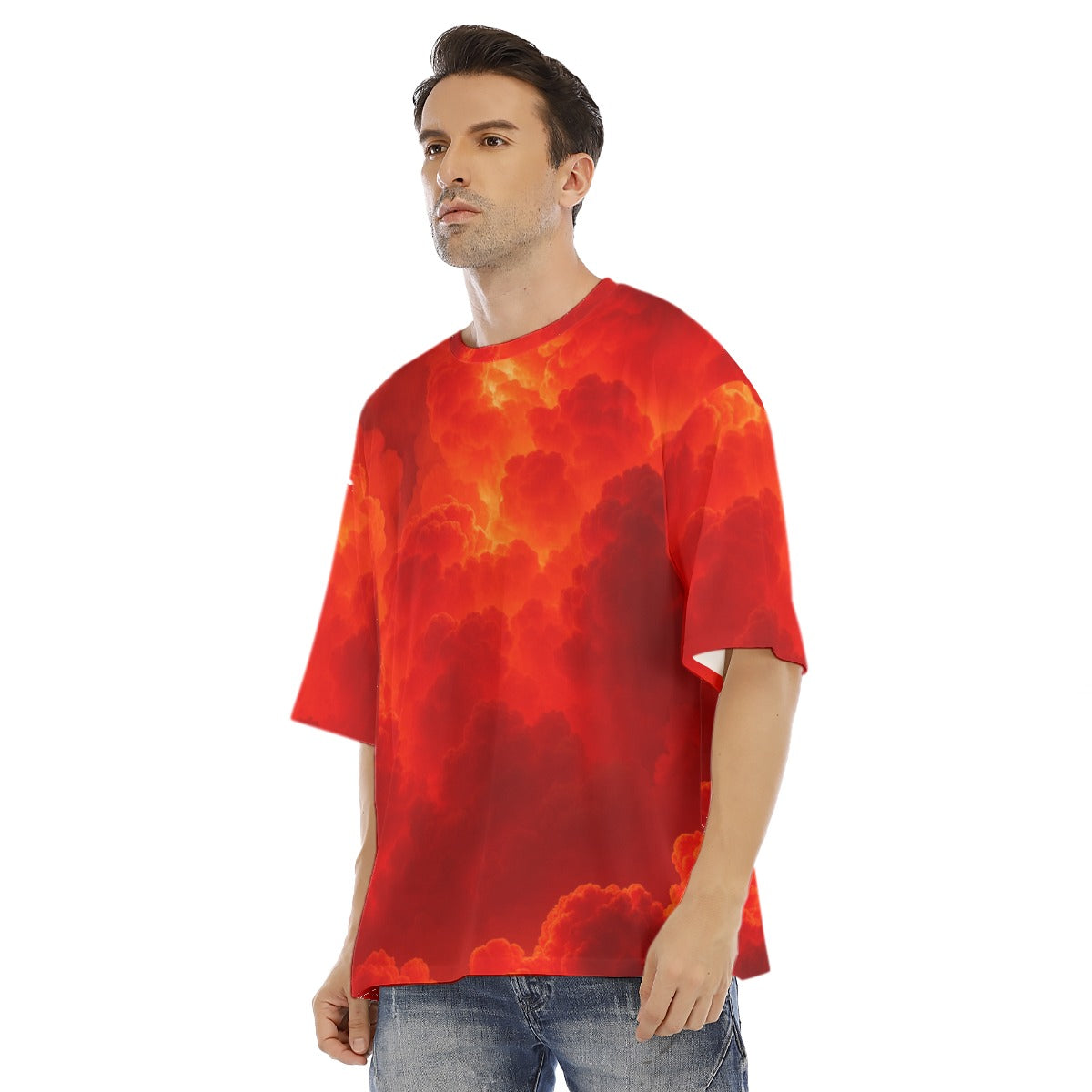 Men's Drop Shoulder T-shirt With Short Sleeve