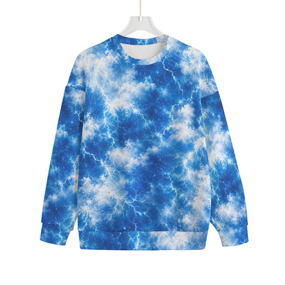 Unisex Drop-shoulder Knitted Fleece Sweater - view 1
