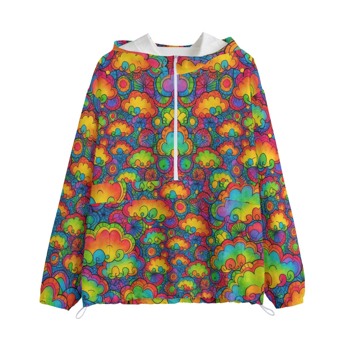 Unisex Pullover Jacket With Zipper Closure