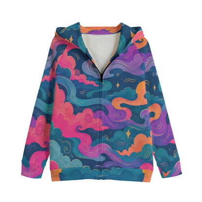 Kid's Zip Up Raglan Sleeve Hoodie | 310GSM Cotton