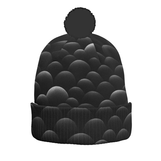 Unisex Knitted Hat With Pom-Pom