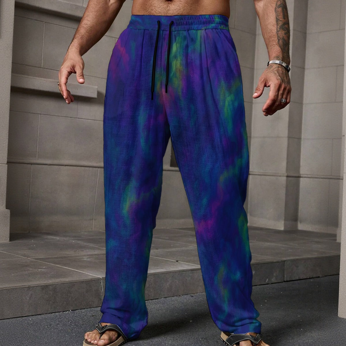 Men's Loose Casual Pants With Pocket