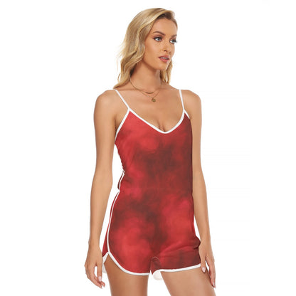 Women's V-neck Cami Romper
