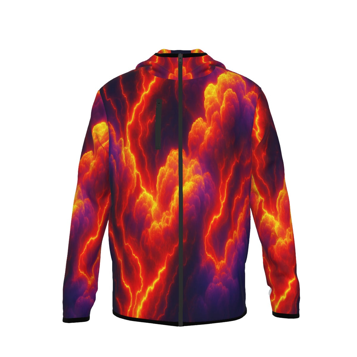 Men's Stylish Hoodie with Thumb Hole Design - view 1