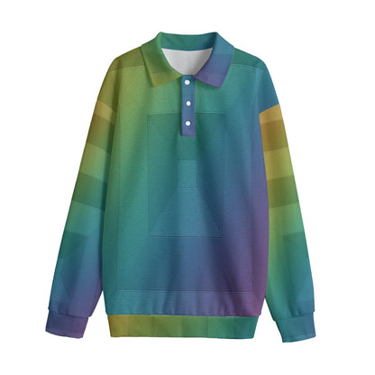 Unisex Lapel Collar Sweater