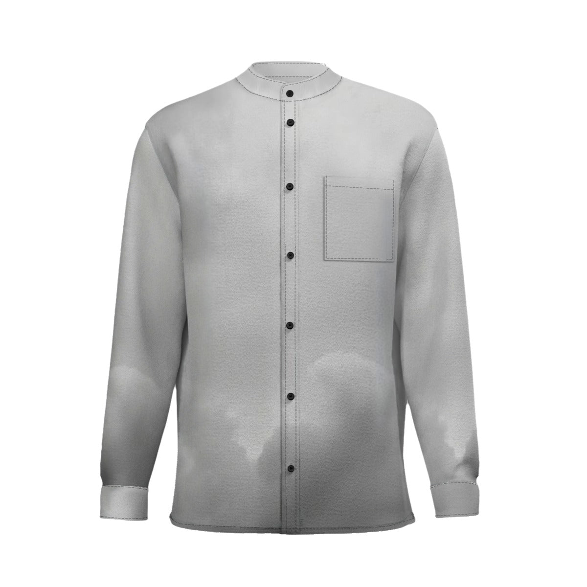 Unisex New Men'S Business Long-Sleeved Imitation Linen Shirt