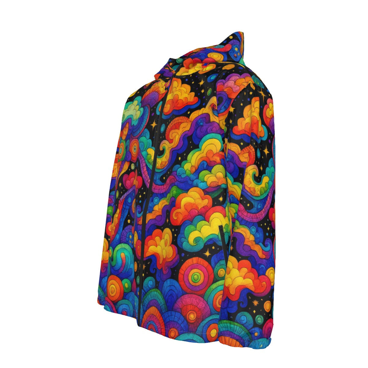 Men's Hooded Zipper Windproof Jacket