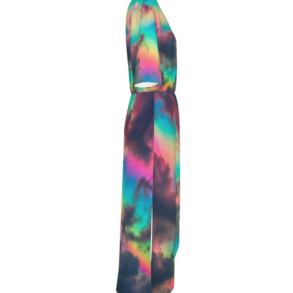 Women's Short Sleeve V-neck Dress
