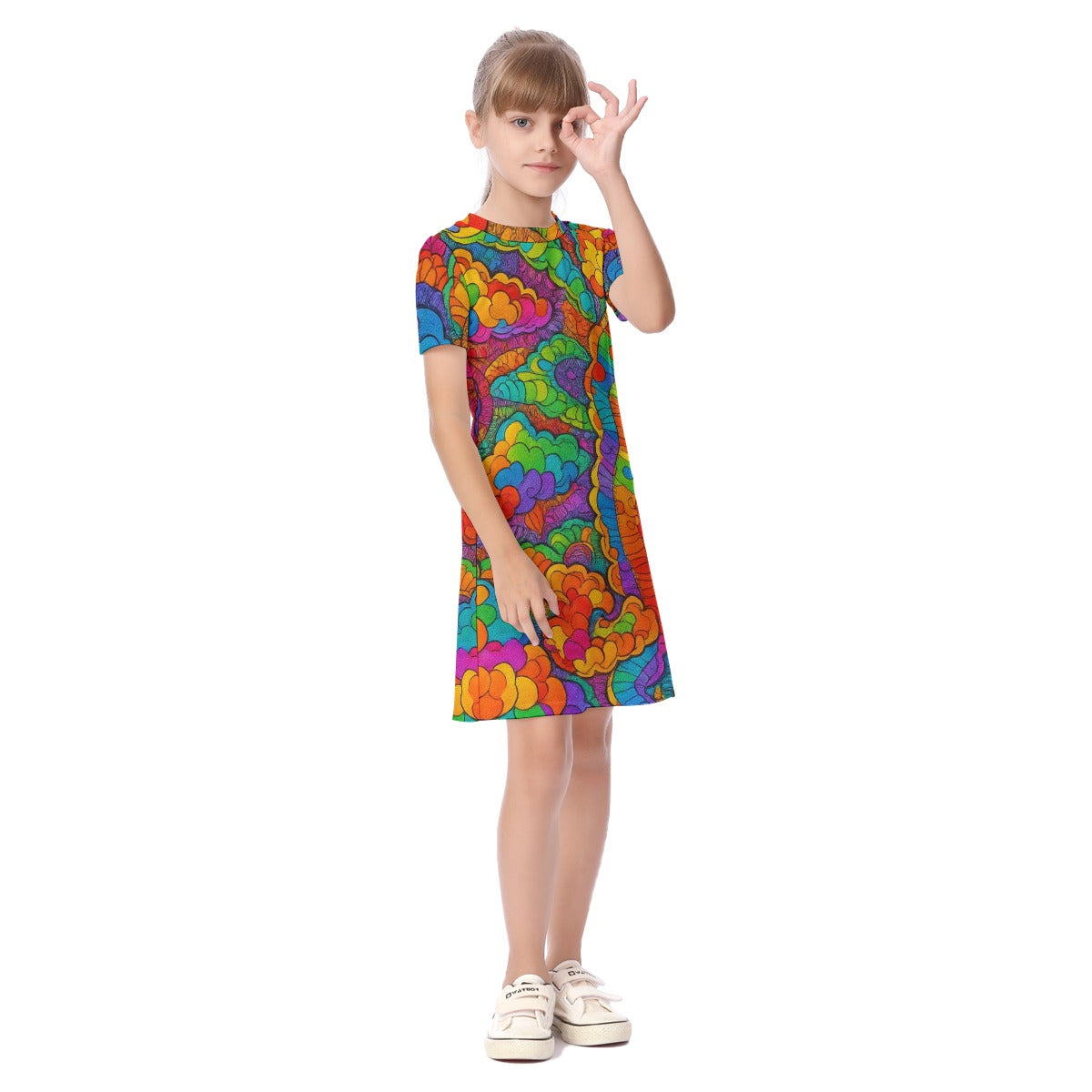 Unisex Kid's Short Sleeve Dress