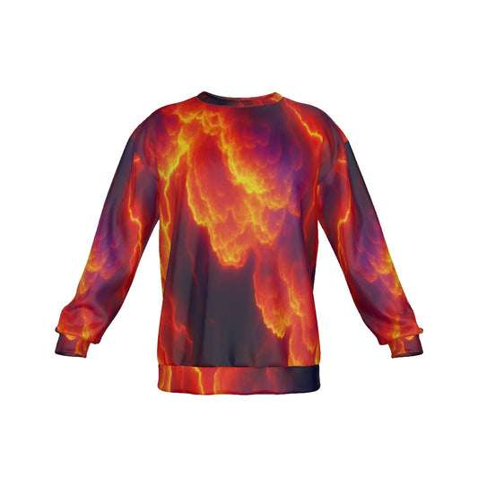 Men's Drop Shoulder Round Neck Long-Sleeved Sweatshirt