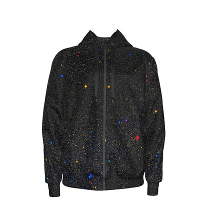 Unisex Zipper Hoodie With Black Lining