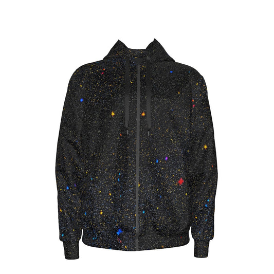 Unisex Zipper Hoodie With Black Lining