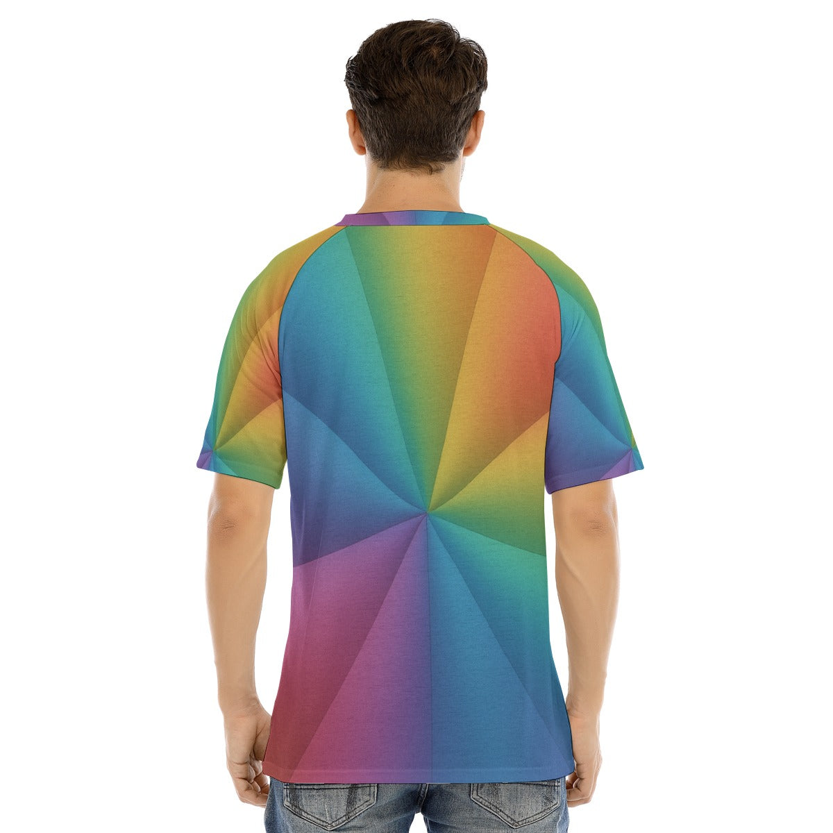 Men's Raglan Sleeve T-shirt With Button Closure