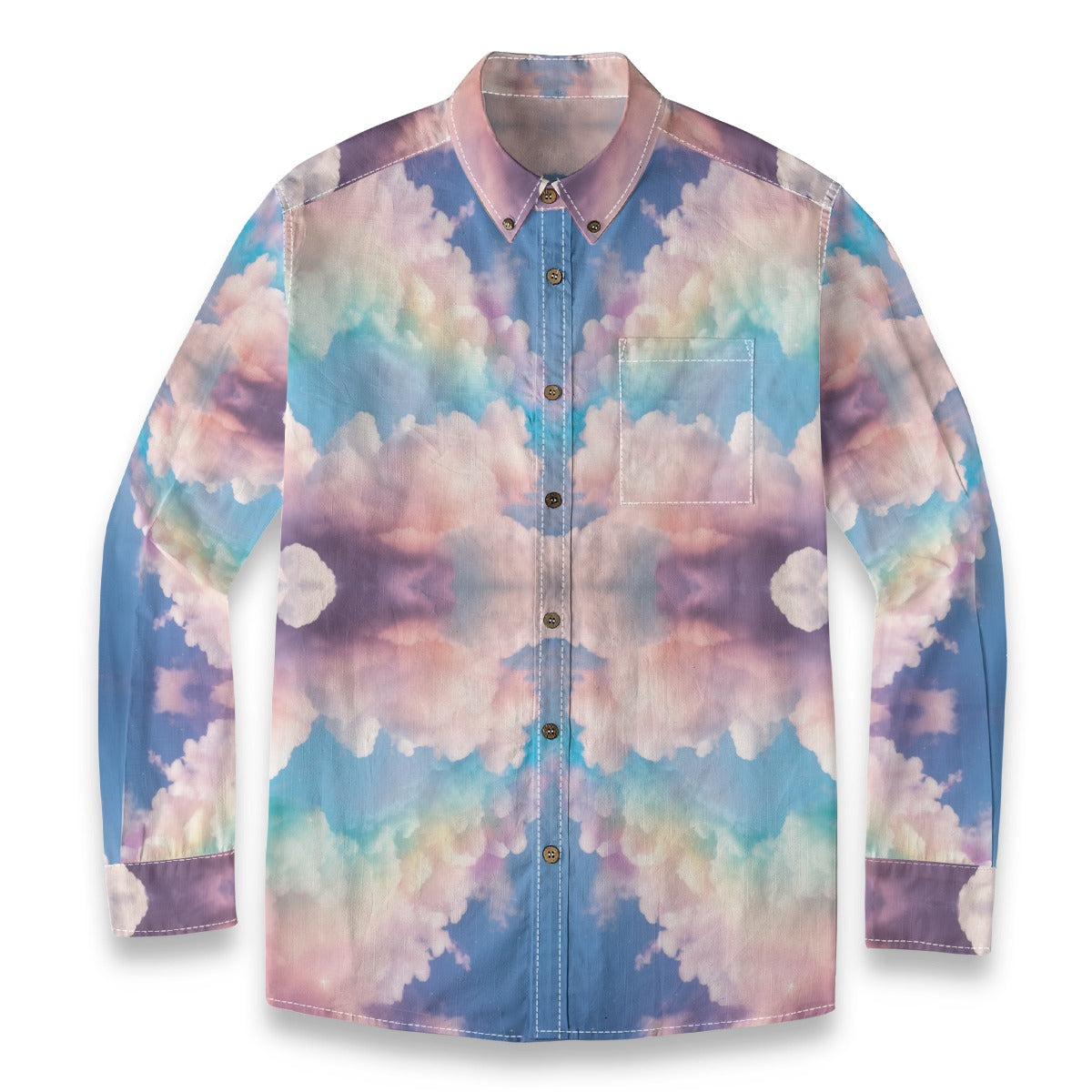 Men's Casual Lapel Long Sleeve Shirt|125GSM Cotton