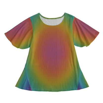 Women's Round Neck T-shirt With Short Sleeve