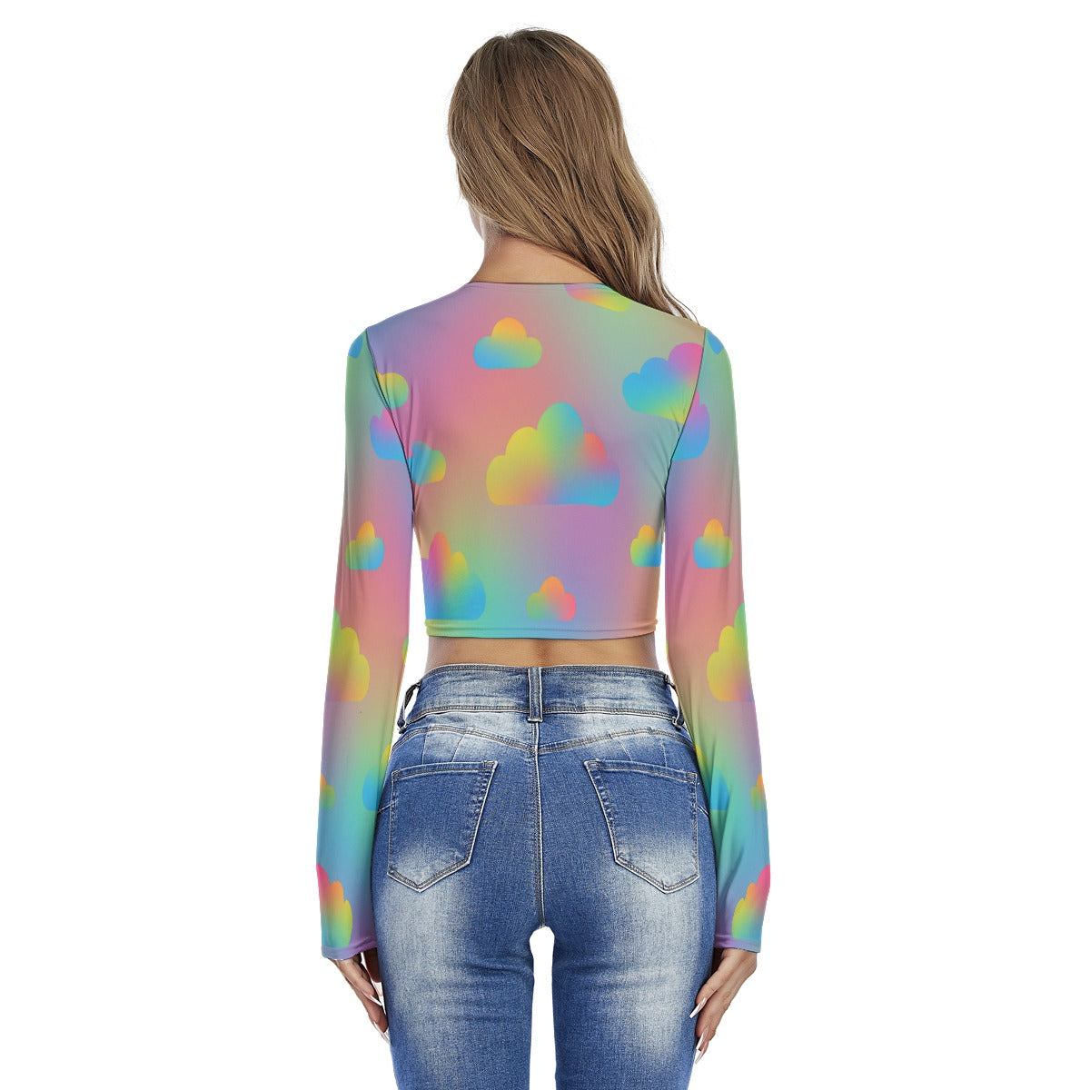 Women's Round Neck Crop Top T-Shirt