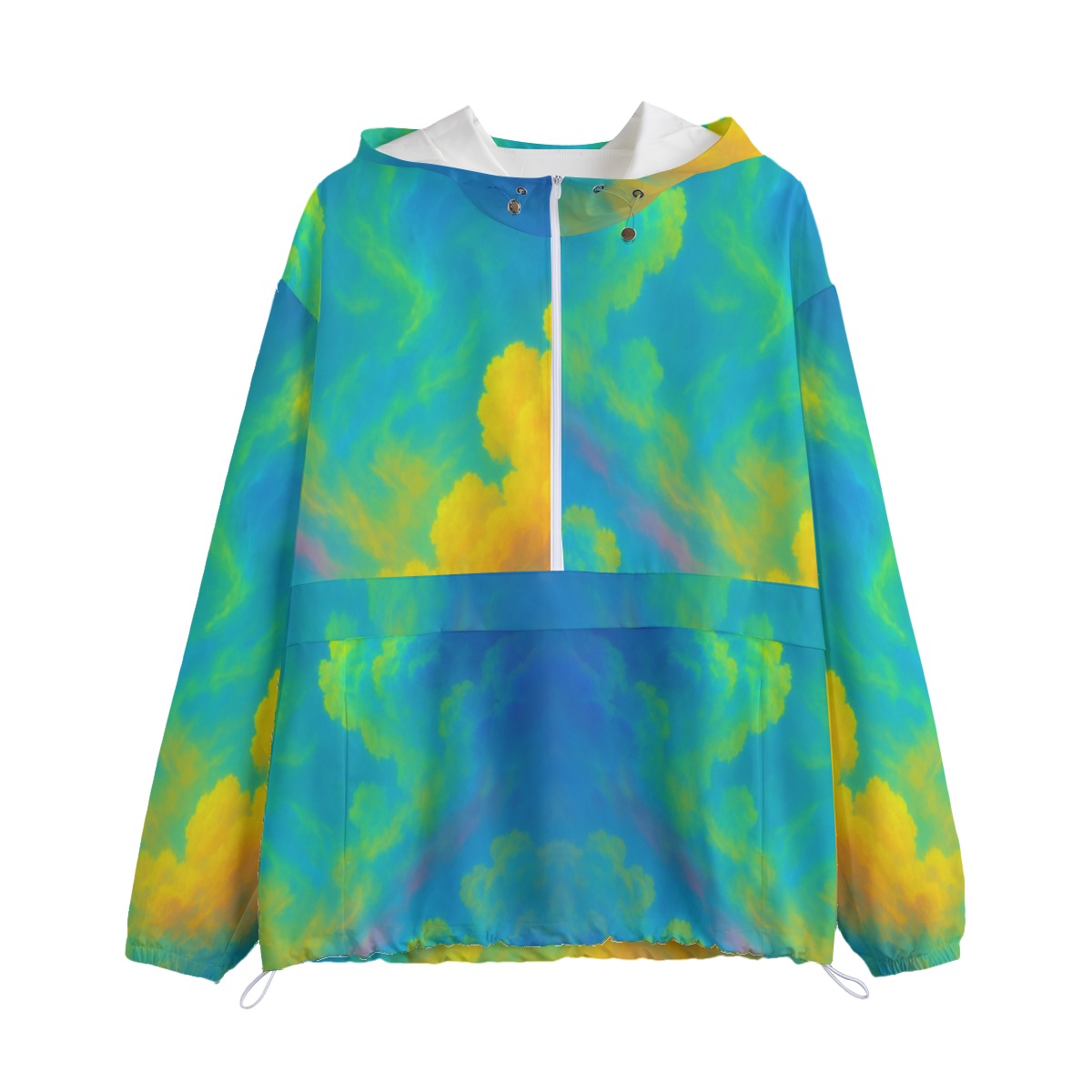 Unisex Pullover Jacket With Zipper Closure