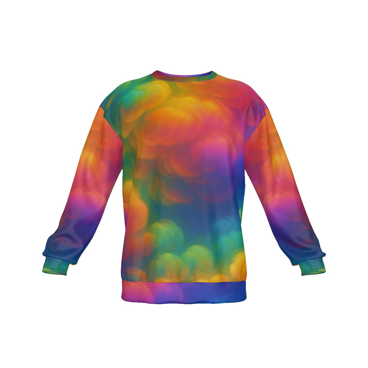 Men's Drop Shoulder Round Neck Long-Sleeved Sweatshirt