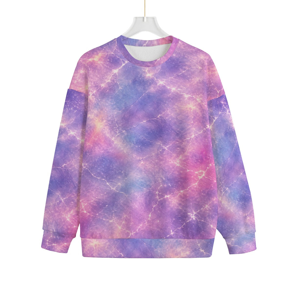 Unisex Drop-shoulder Knitted Fleece Sweater - view 1