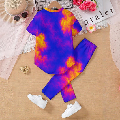 Unisex Kids' Casual Top and Pants Set