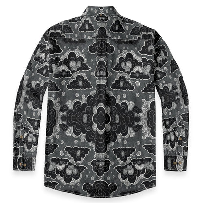 Men's Casual Lapel Long Sleeve Shirt|125GSM Cotton