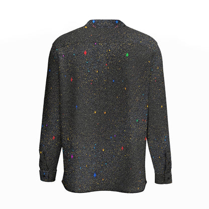 Unisex New Men'S Business Long-Sleeved Imitation Linen Shirt