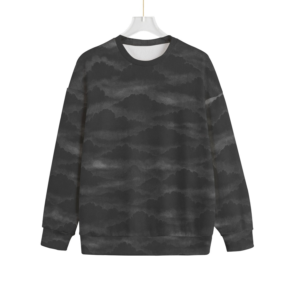 Unisex Drop-shoulder Knitted Fleece Sweater - view 1