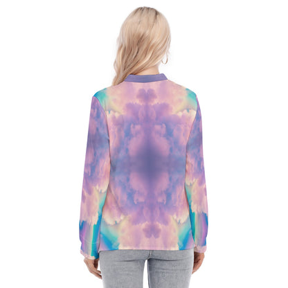 Women's Long Sleeve Blouse With Button Closure