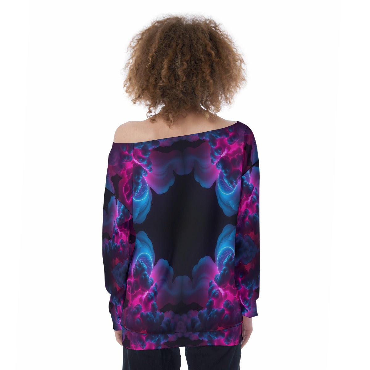 Women's Off-Shoulder Sweatshirt