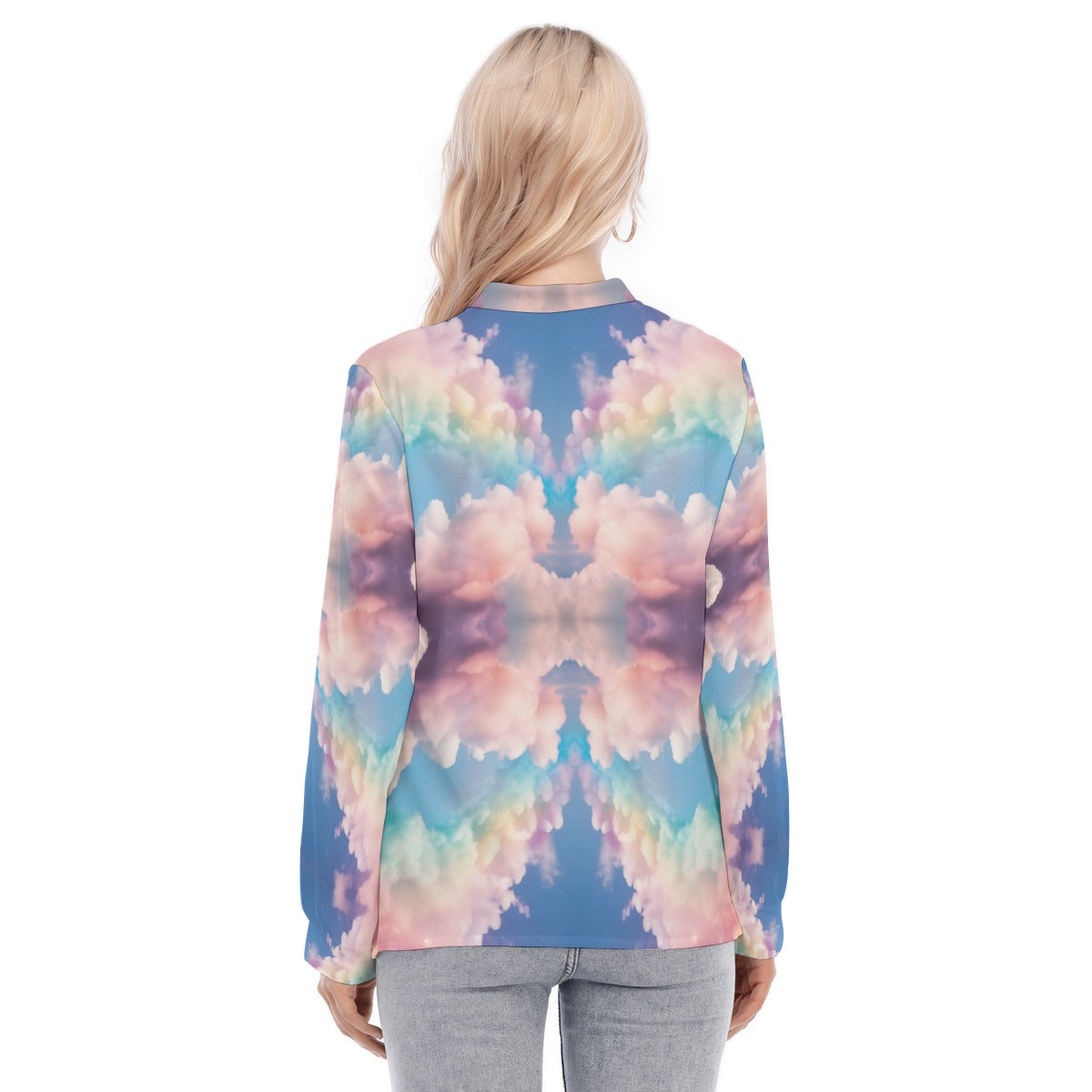 Women's Long Sleeve Blouse With Button Closure
