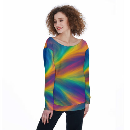 Women's Off-Shoulder Sweatshirt