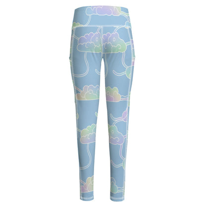 Functional Women's Yoga Leggings With Side Pockets|210GSM