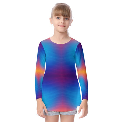 Unisex Kid's Long Sleeve O-neck T-shirt