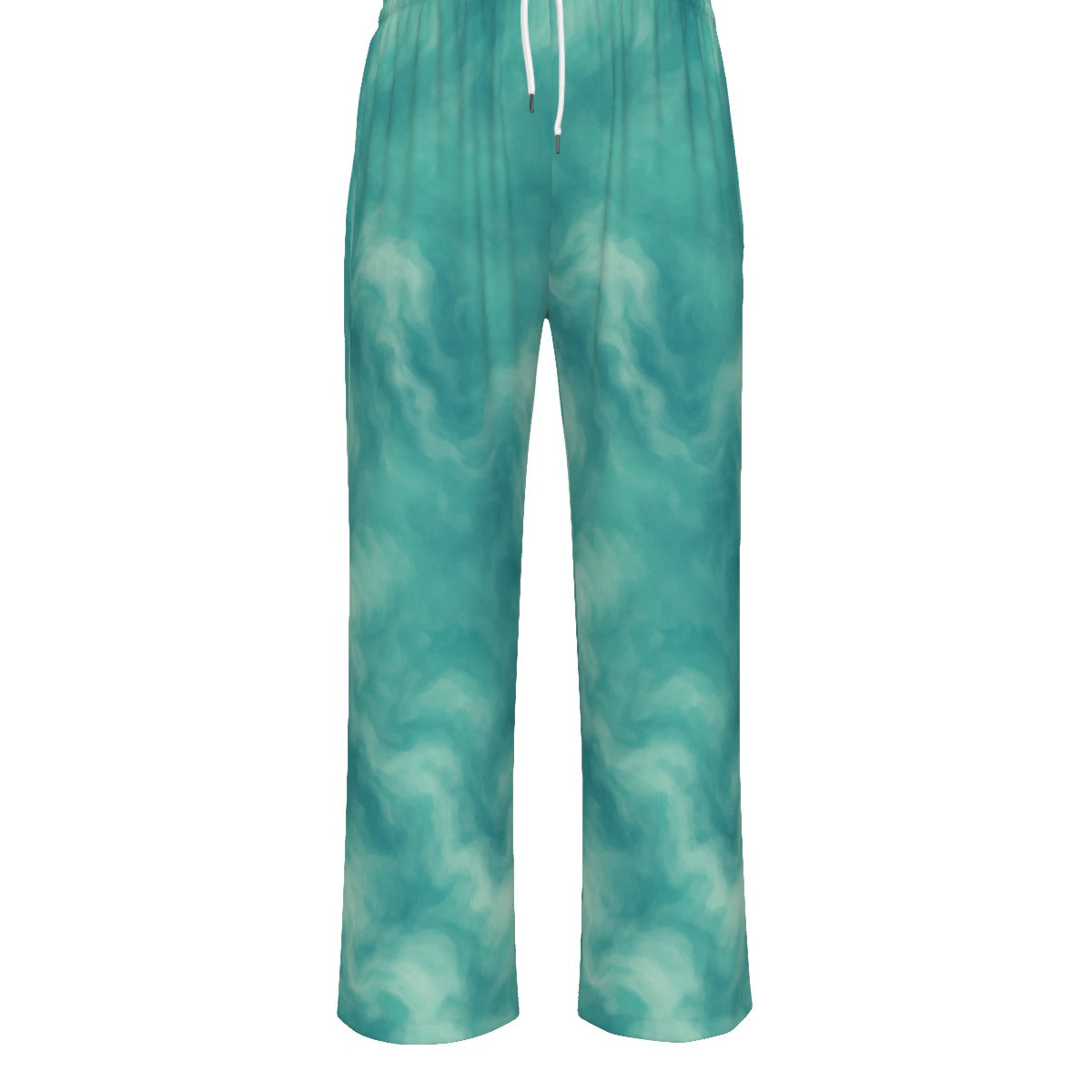 Unisex Knitted Fleece Wide Leg Pants