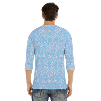 Men's Bracelet Sleeve T-shirt With Button Closure - view 4
