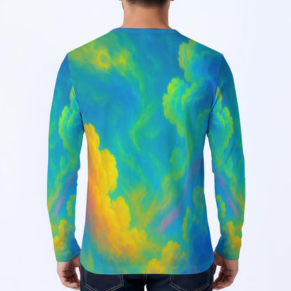 Men's Classic Long-Sleeve Henley Shirt