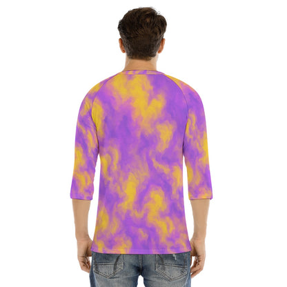 Men's Bracelet Sleeve T-shirt With Button Closure - view 4