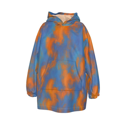 Unisex Kid's Sherpa Fleece Hoodie Blanket