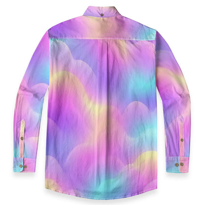Men's Casual Lapel Long Sleeve Shirt|125GSM Cotton