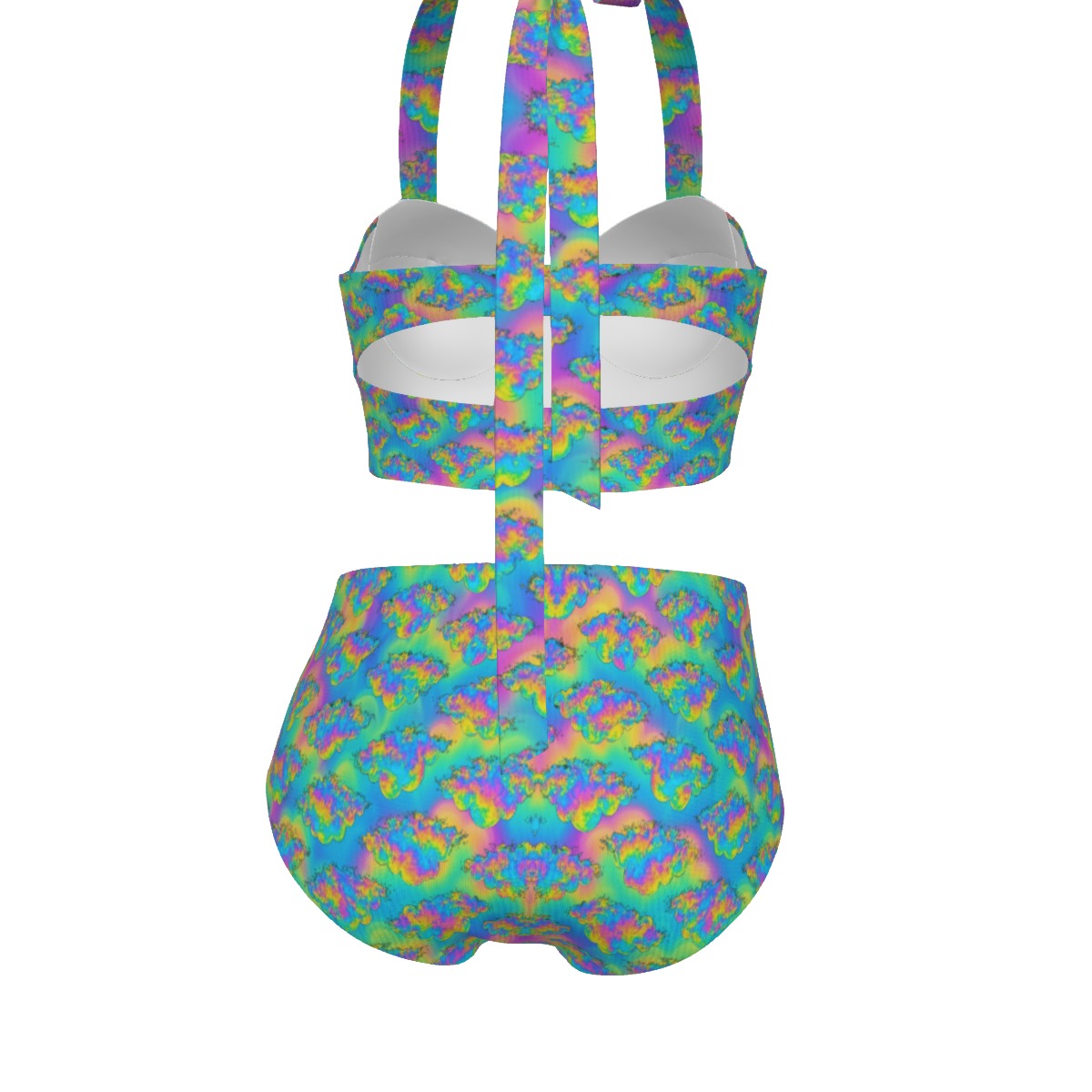 Women's Swimsuit Set With Halter