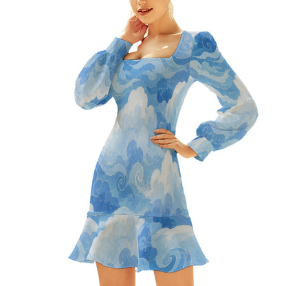 Women's Ruffle Hem Skinny Dress by O’Nimbus – view 3