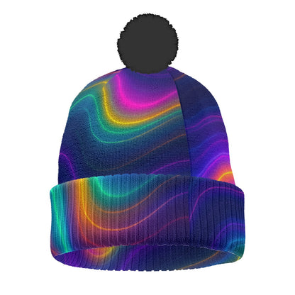 Unisex Knitted Hat With Pom-Pom
