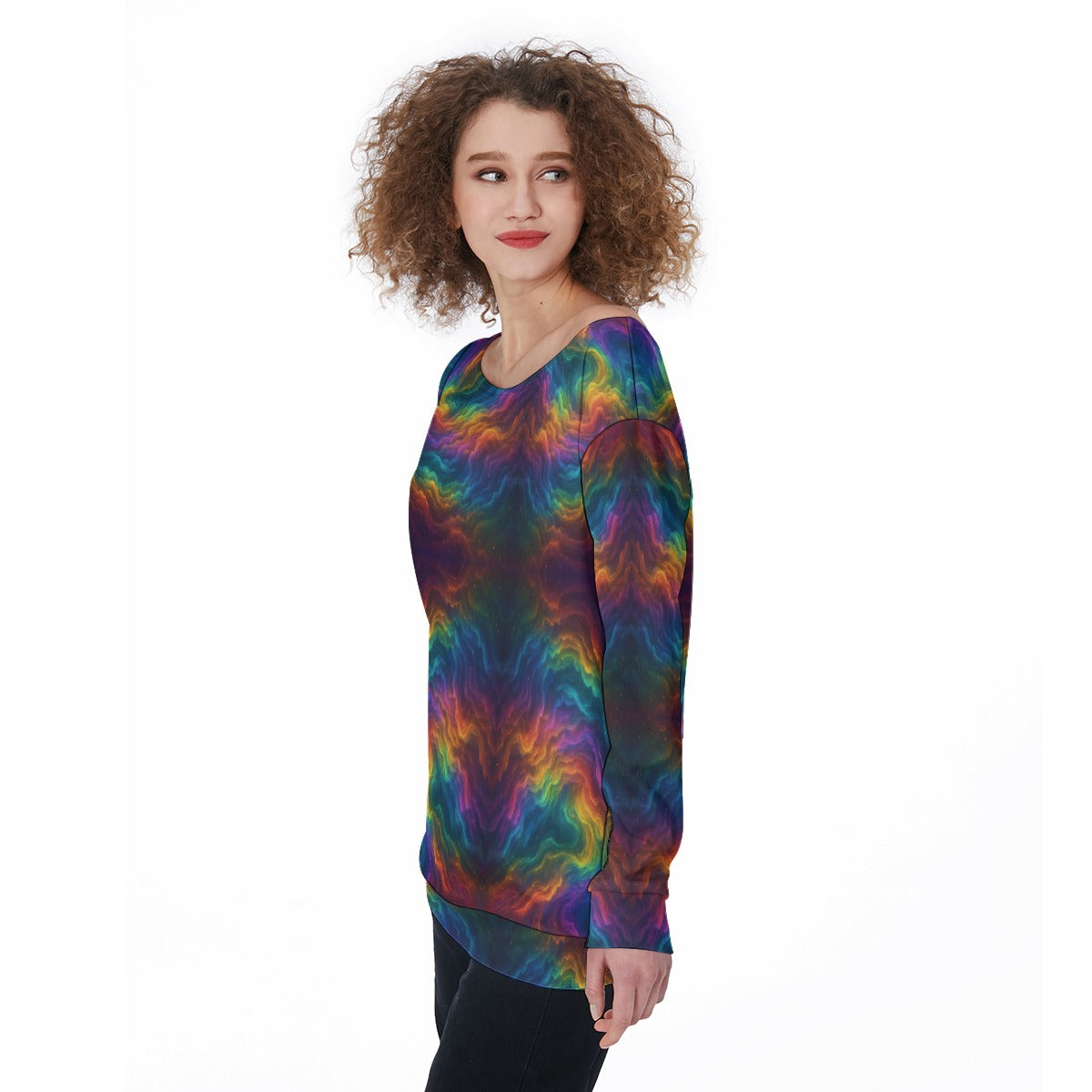 Women's Off-Shoulder Sweatshirt