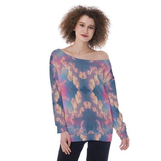 Women's Off-Shoulder Sweatshirt