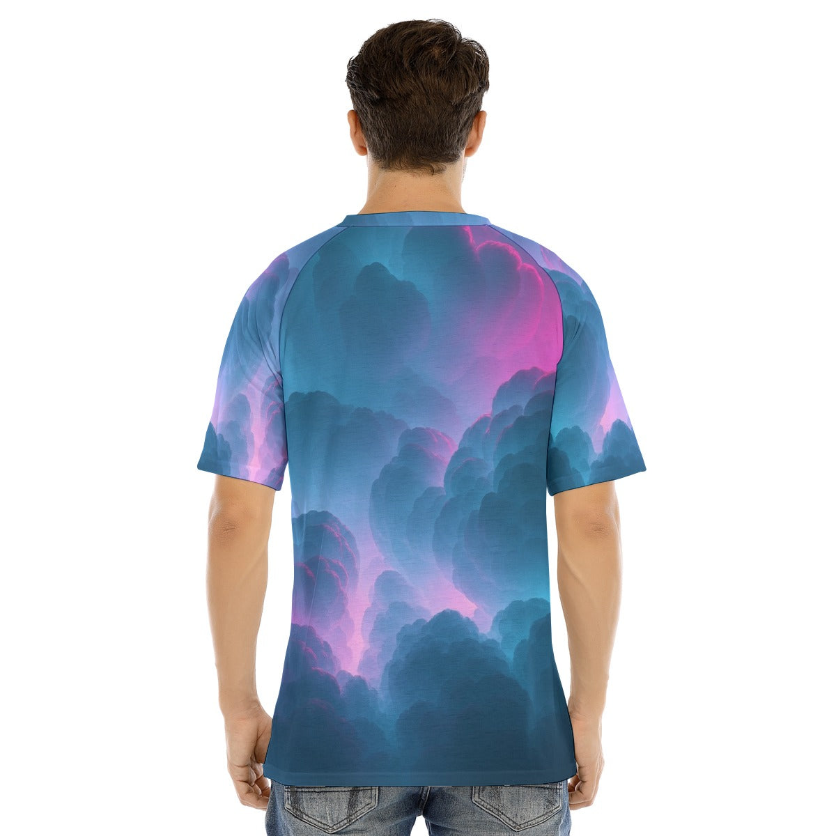 Men's Raglan Sleeve T-shirt With Button Closure