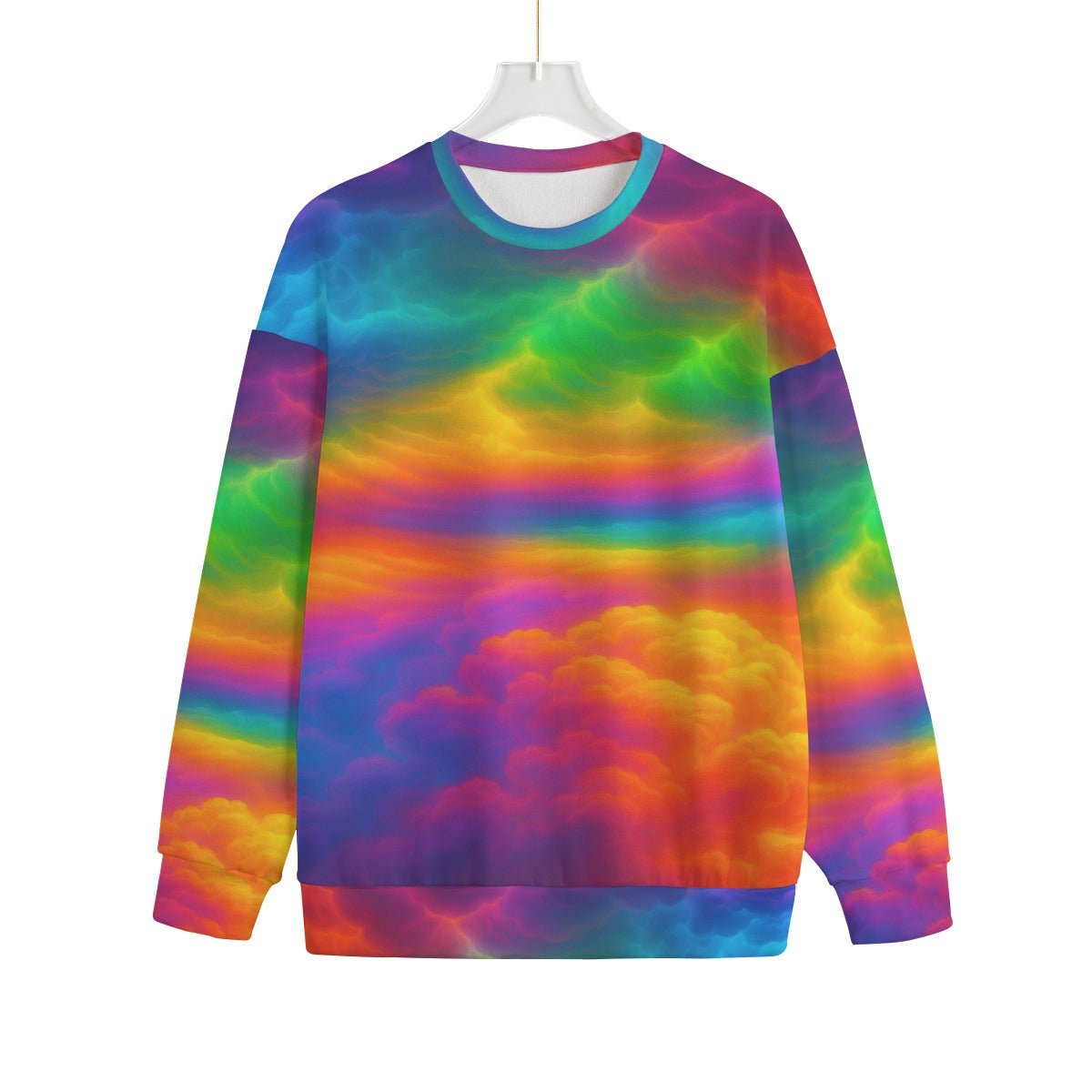 Unisex Drop-shoulder Knitted Fleece Sweater - view 1
