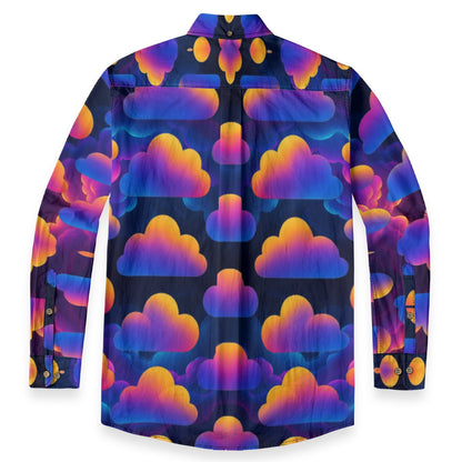 Men's Casual Lapel Long Sleeve Shirt|125GSM Cotton