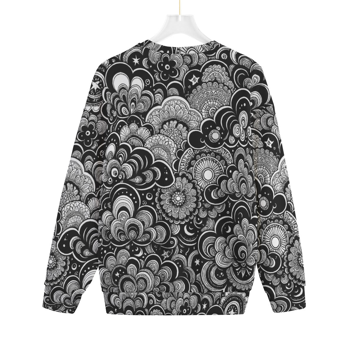 Unisex Drop-shoulder Knitted Fleece Sweater - view 2