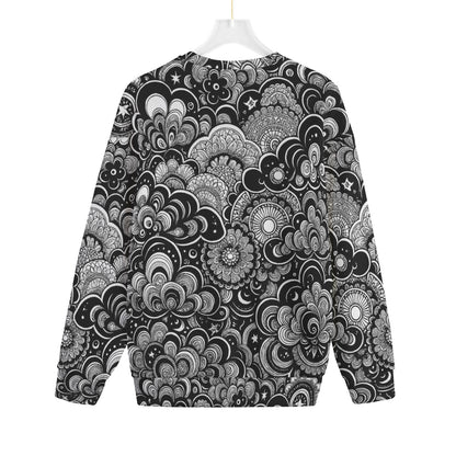 Unisex Drop-shoulder Knitted Fleece Sweater - view 2